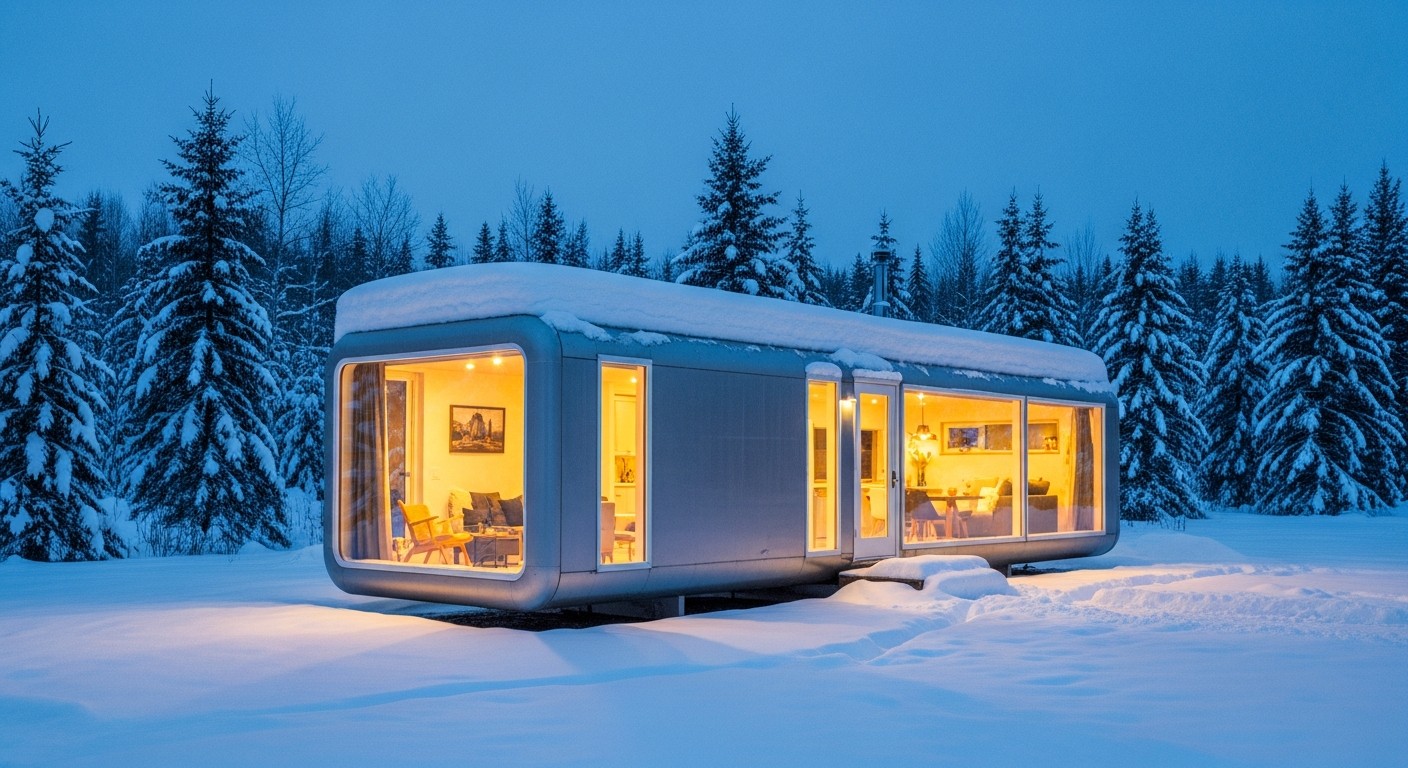 Space Capsule in Winter